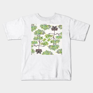 Green Bonsai Kids T-Shirt